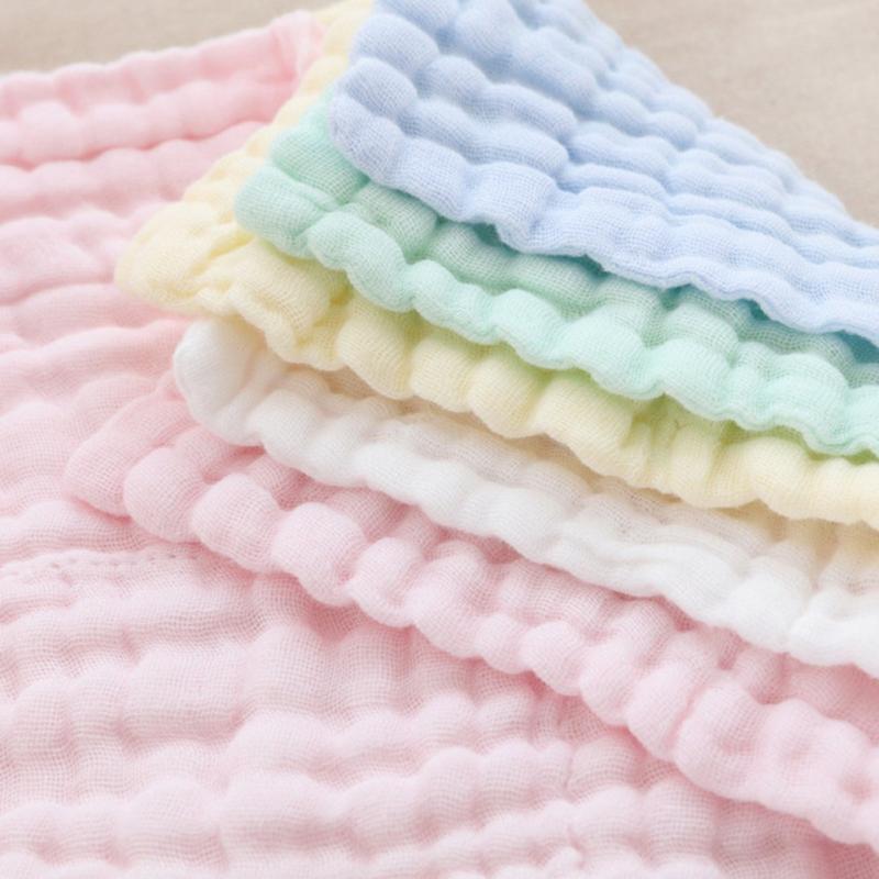 6-Layer Muslin Baby Washcloths - Soft & Absorbent Towels for Sensitive Skin