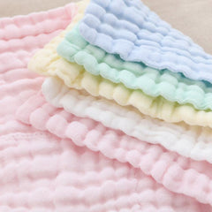 6-Layer Muslin Baby Washcloths - Soft & Absorbent Towels for Sensitive Skin