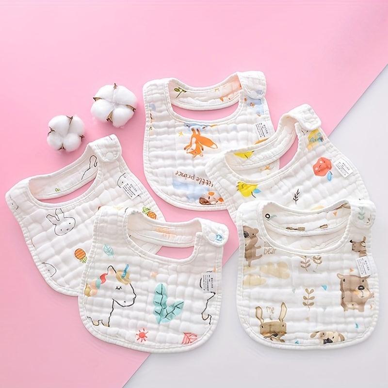 8 Layer Soft Cotton Baby Bib for Spitting Up & Eating
