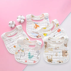 8 Layer Soft Cotton Baby Bib for Spitting Up & Eating