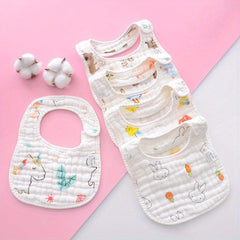 8 Layer Soft Cotton Baby Bib for Spitting Up & Eating