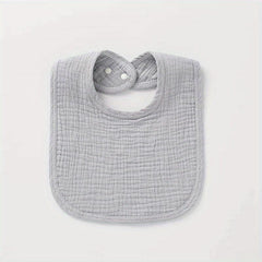 1pc Four Layer Cotton Gauze Plain Bib