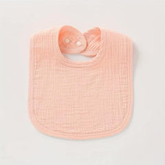 1pc Four Layer Cotton Gauze Plain Bib