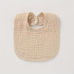 1pc Four Layer Cotton Gauze Plain Bib