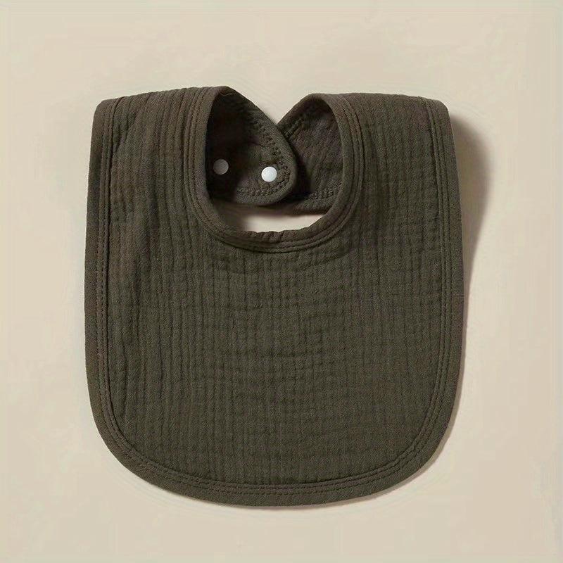1pc Four Layer Cotton Gauze Plain Bib