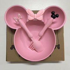 3pcs Kids Dinner Plate Set, Wheat Straw Baby Plate, Non-Toxic