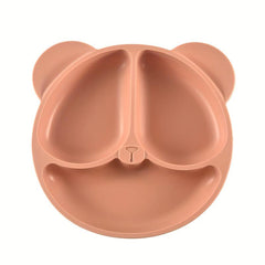 Silicone Suction Plate for Kids, Stays in Place, Split Safe, Microwave Safe