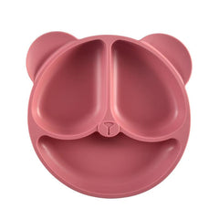 Silicone Suction Plate for Kids, Stays in Place, Split Safe, Microwave Safe