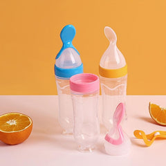 Baby Rice Cereal Bottle with Spoon & Feeder