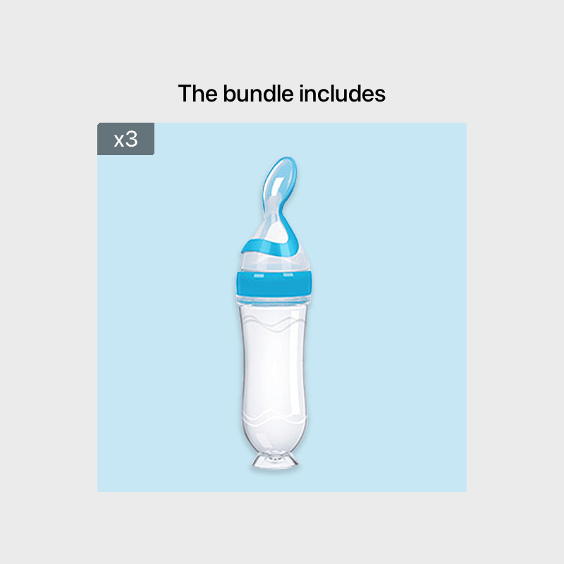 Baby Rice Cereal Bottle with Spoon & Feeder