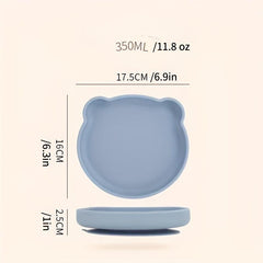 Silicone Baby Plate With Suction Plate For Babies Kids Toddlers