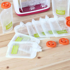 Household Kitchen Dispenser for Fruit Purees with Food Preservation Bags