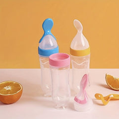Silicone Baby Food Feeder Spoon 90ml with Suction Toddler Food Processor