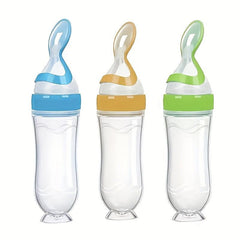 Silicone Baby Food Feeder Spoon 90ml with Suction Toddler Food Processor