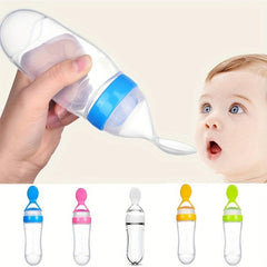Silicone Baby Food Feeder Spoon 90ml with Suction Toddler Food Processor