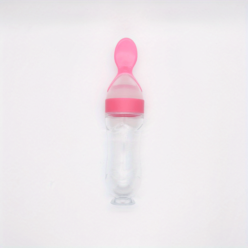 Silicone Baby Food Feeder Spoon 90ml with Suction Toddler Food Processor