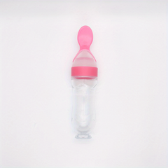 Silicone Baby Food Feeder Spoon 90ml with Suction Toddler Food Processor