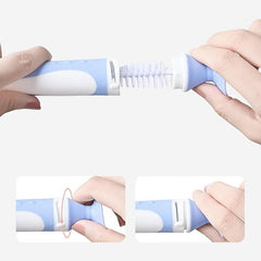 2 in 1 Bristle Bottle Brush w/ Nipple Brush & Stand Baby Bottle Brush Set