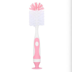2 in 1 Bristle Bottle Brush w/ Nipple Brush & Stand Baby Bottle Brush Set