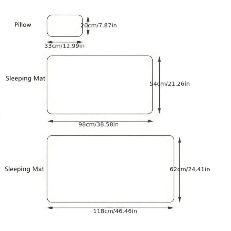 Kids Viscose Mat And Pillow Set Waterproof Changing Pad