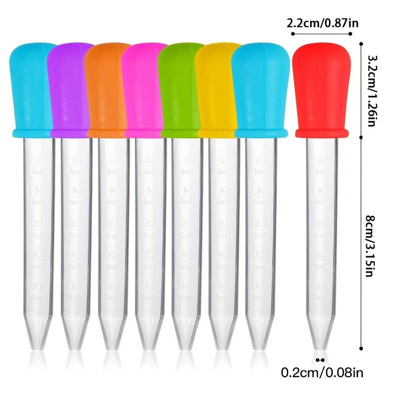 10pcs 5ml Small Silicone Plastic Pipette Dropper Lab Pipettes Liquid Dr...