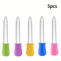 10pcs 5ml Small Silicone Plastic Pipette Dropper Lab Pipettes Liquid Dr...