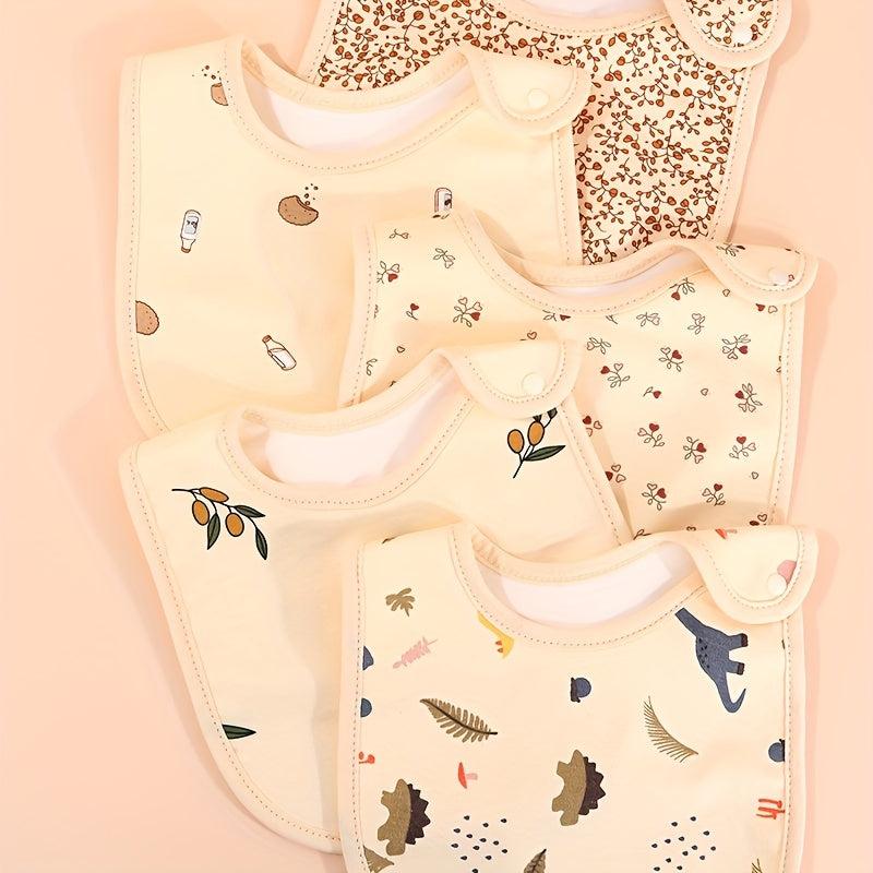 3pcs Cotton Gauze Baby Bibs Waterproof Newborn Infants Burp Cloths