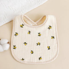 U shaped Bib Six layer Gauze Baby Towel Eating Bib