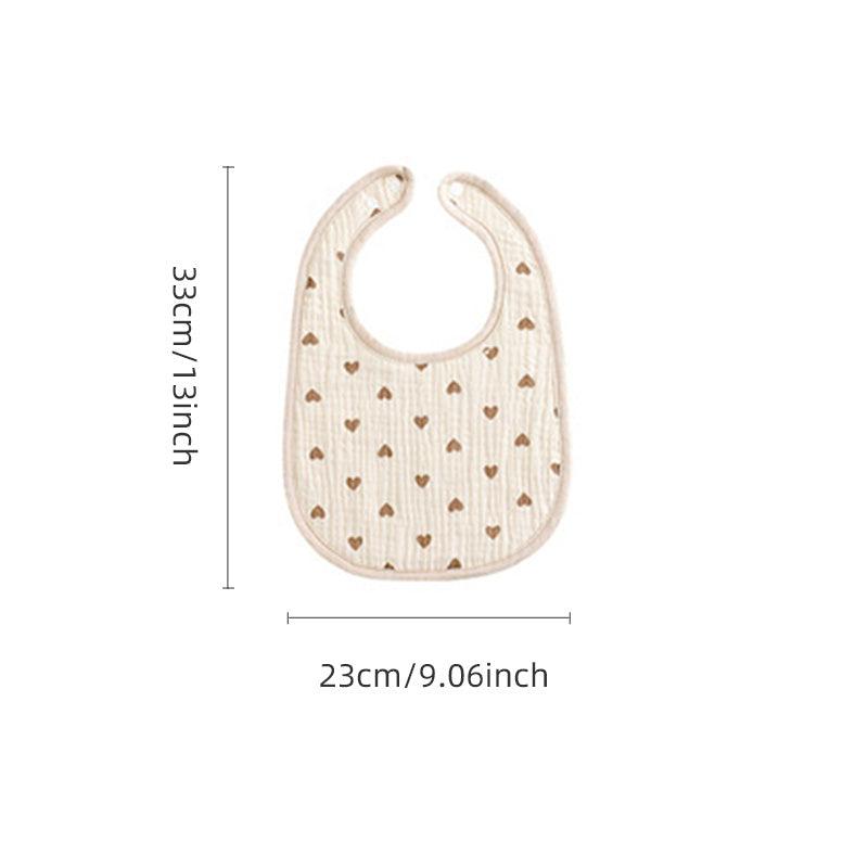 U shaped Bib Six layer Gauze Baby Towel Eating Bib