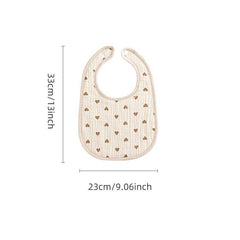 U shaped Bib Six layer Gauze Baby Towel Eating Bib