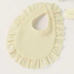 Baby Solid Ruffled Bib Pack