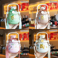 600ml Bear Insulation Cup for Women