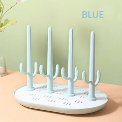 Cactus Baby Bottle Draining Rack - Green