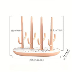 Cactus Baby Bottle Draining Rack - Green
