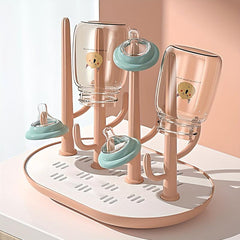 Cactus Baby Bottle Draining Rack - Green