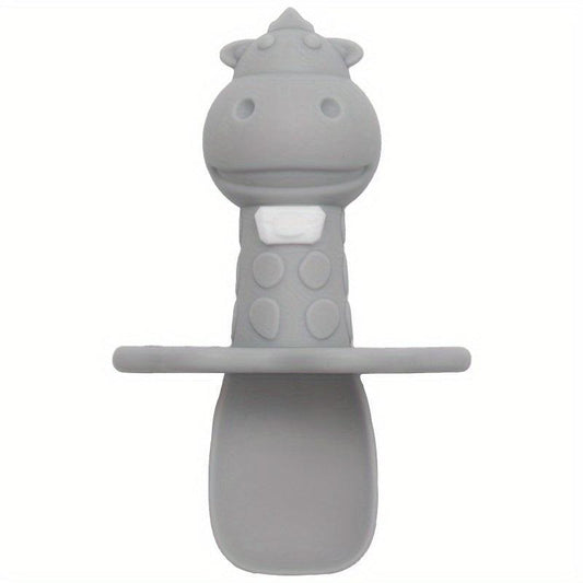 Baby Silicone Chewable Toddler Spoon for Self Feeding