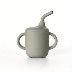 Silicone Training Cup With Straw Non Slip Handles NO BPA