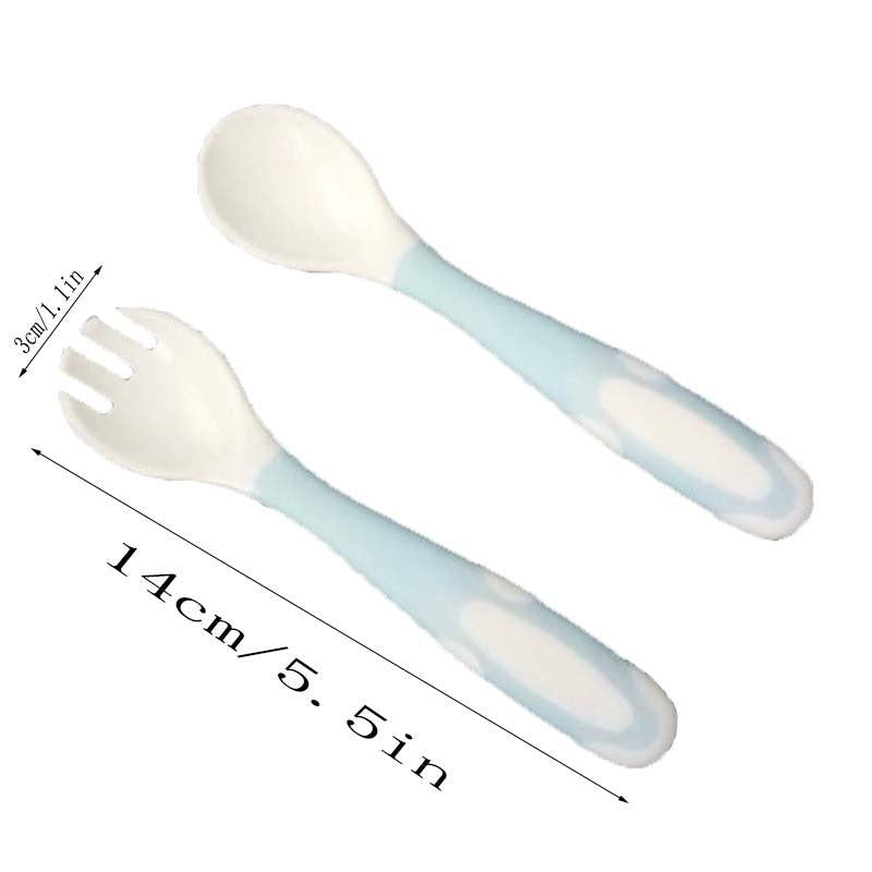 Baby Learning Spoon Fork Set Bendable 2pcs
