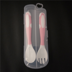 Baby Learning Spoon Fork Set Bendable 2pcs