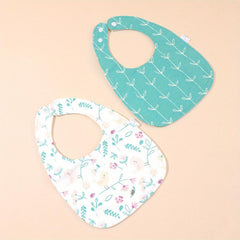 2pcs Cotton Gause Baby Bibs Infants Kids Bandana Burp Cloths Soft