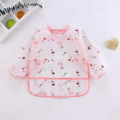Waterproof Long Sleeve Feeding Bibs for Kids 0-3 Years