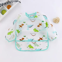 Waterproof Long Sleeve Feeding Bibs for Kids 0-3 Years