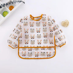 Waterproof Long Sleeve Feeding Bibs for Kids 0-3 Years