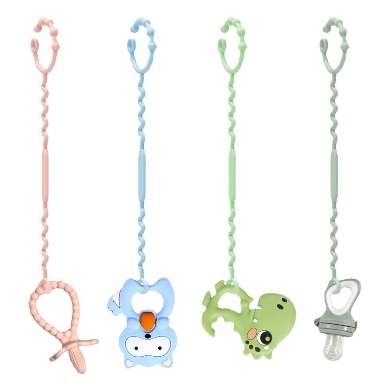 Adjustable Silicone Toy Straps for Baby Strollers