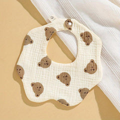 Baby 6-Layer Gauze Bib Anti-Dirty Cotton Bib