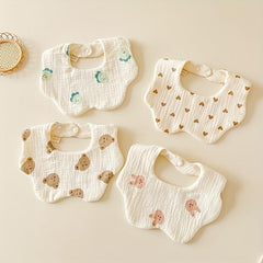 Baby 6-Layer Gauze Bib Anti-Dirty Cotton Bib