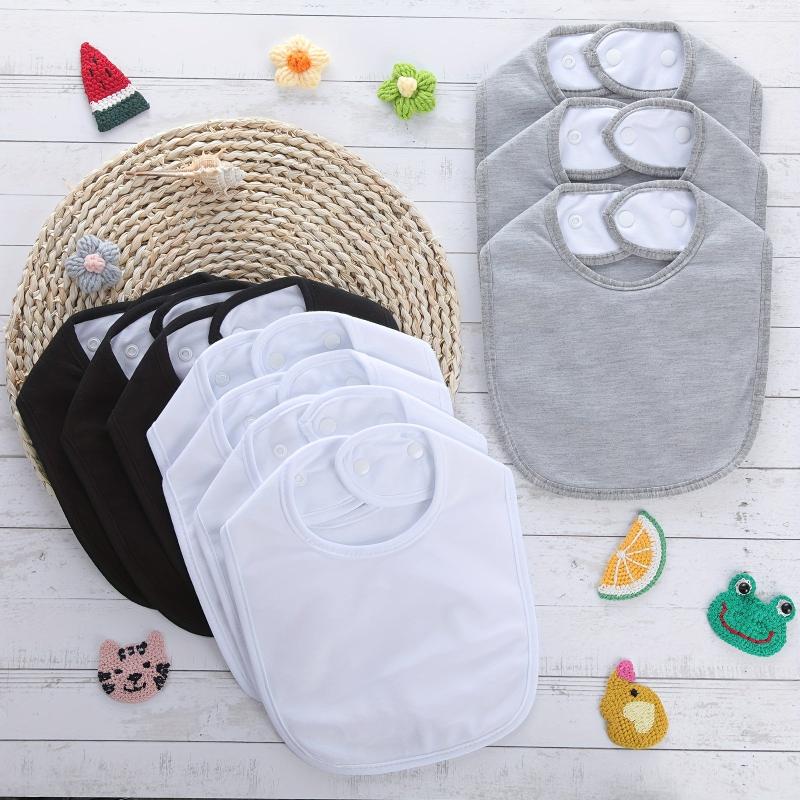 10pcs Waterproof 100% Organic Cotton Bibs Baby 4 Layers Unisex Bandana Bib