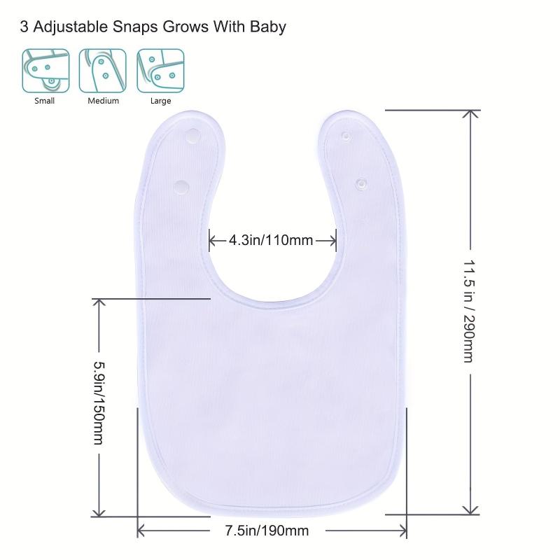 10pcs Waterproof 100% Organic Cotton Bibs Baby 4 Layers Unisex Bandana Bib