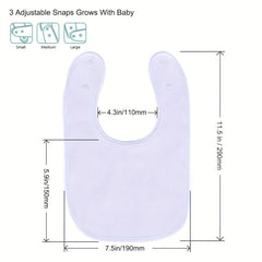 10pcs Waterproof 100% Organic Cotton Bibs Baby 4 Layers Unisex Bandana Bib