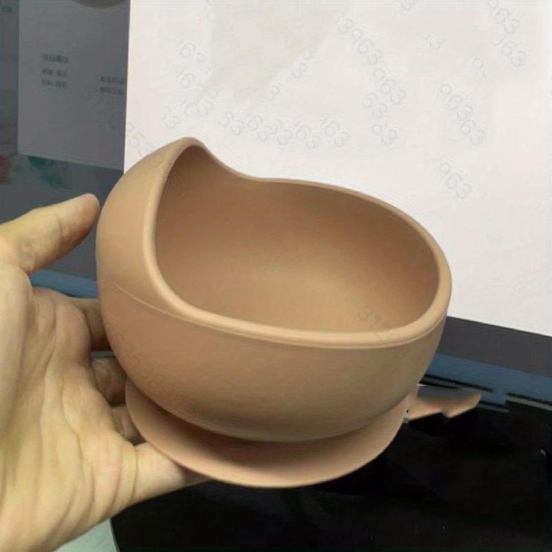 Baby Kids Silicone Anti Fall Feeding Bowl with Suction Cup